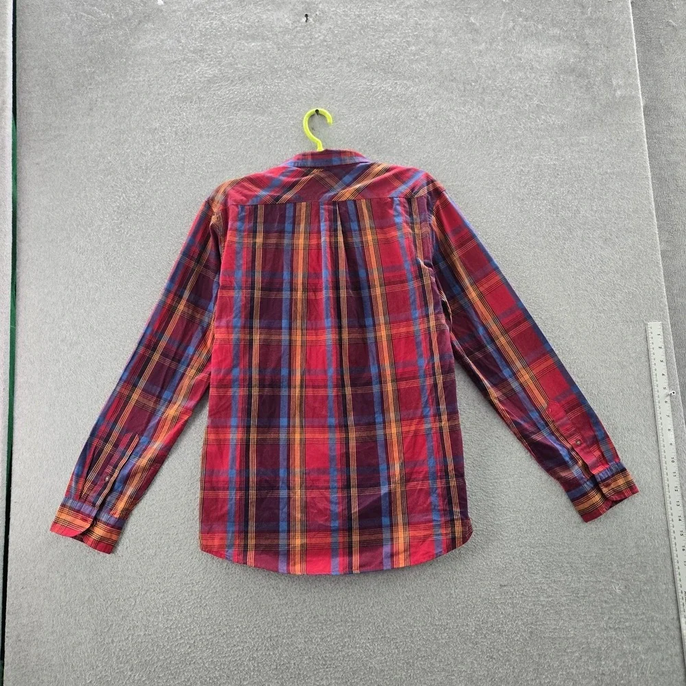 Levi's‎ 13GM2137 Men Button Up Shirt M Red Plaid Long Sleeve Grunge